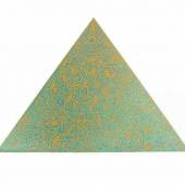 Keith Haring 1958 Kutztown - 1990 New York Pyramid Siebdruck auf eloxiertem Aluminium, 1989; H 103,3 cm, B 144,5 cm, T 3 cm; Schätzpreis:	30.000 - 35.000 EUR