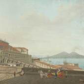 Saverio Xavier della Gatta 1777 Schüler in Neapel - 1829 - "Veduta delle Loggie reali", Zuschlagspreis:	10.000 EUR