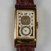 Herrenarmbanduhr, Rolex, Model Prince, Art Deco, 1930er Jahre, GG 750, Handaufzug, Ref.-Nr. 1541, Gehäuse-Nr. 7080, Werk-Nr. 80181 Mindestpreis:	4.500 EUR