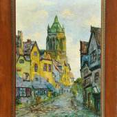 Kupka, Frantisek, zugeschr., 1871 Opocno - 1957 Paris-Puteaux Öl/Jute(?), 64,5 x 45,5 cm Mindestpreis:	55.000 EUR