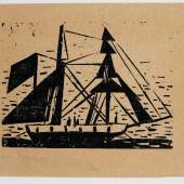 Lyonel Feininger New York 1871 - 1956 Alte Brigantine, Schätzpreis:	2.400 - 2.600 EUR Zuschlagspreis:	4.500 EUR