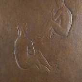 Hermann Blumenthal 1905 Essen - 1942, Bronzerelief, schöne braune Patina, 1934; H 57 cm, B 40 cm;  Schätzpreis:	3.000 - 3.500 EUR