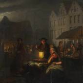 Schendel, Petrus (Pieter) van.  1806 Terheijden - Brüssel 1870 Nachtmarkt, möglicherweise Bremen. Aufrufpreis:	24.000 EUR