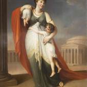 KÜGELGEN, Gerhard von zugeschrieben (1772 Bacharach - 1820 Dresden): "Medea mit ihren zwei Söhnen". Zuschlagspreis:	10.000 EUR