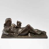 Joseph Csaky (Zernescht, Ungarn 1888 - 1971 Paris) 'Sur la plage (Femme au pichet)', 1946 (Lebzeitguss), Schätzpreis:	12.000 - 15.000 EUR