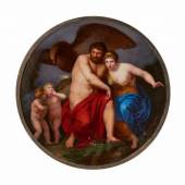 Bedeutende Bildplatte "Zeus wird von Hera auf dem Berg Ida eingeschläfert" Schätzpreis:	20.000 - 30.000 EUR