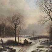 Andreas Schelfhout Den Haag 1787 - 1870 ebenda Weite Winterlandschaft, Schätzpreis:	25.000 - 30.000 EUR