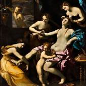 Guido Reni, 1575 Bologna "" 1642 ebenda TOILETTE DER VENUS Öl auf Leinwand. 245 x 206 cm. Um 1622/ 23. Schätzpreis:	1.500.000 - 2.500.000 EUR