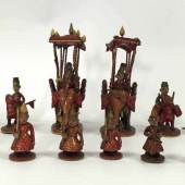 Indisches Elfenbein - Schach - Set Rajasthan (Indien) Mindestpreis:	4.200 EUR
