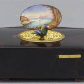 Singvogelautomat von Karl Griesbaum, 1872 - 1941, Spieldose mit sich bewegendem Singvogel, Mindestpreis:	1.100 EUR 
