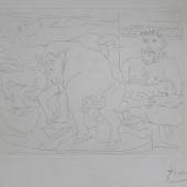 Picasso, Pablo (1881 Malaga - 1973 Mougins) "Sculpteur et son modèle avec un groupe sculpté, Mindestpreis:	6.000 EUR