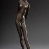 Pasch, Clemens (1910-1985) Bronze "Jeune fille debout" 1952, an der Plinthe sign., H. 61,5cm, WVZ 24