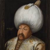 Veronese, Paolo, Nachfolger Porträt des Sultan Selim II. Öl/Lw. 68,5 x 53 cm. Aufrufpreis:	7.000 EUR