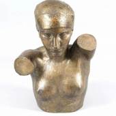 Ludwig Kasper (1893-1945), österreichischer Bildhauer, Halbfigur der "Sitzende(n) I", Bronze, 1936, Mindestpreis:	9.000 EUR