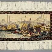 Özipek-Hereke, Türkei, "Istanbul", Seide, 20 x 35 cm, 400 Knoten/cm² (laut vorliegendem Zertifikat) Mindestpreis:	700 EUR