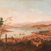 Sebastian Pether (1790 England - 1844 London) (attrib.) Blick auf Konstantinopel, Öl auf Leinwand, 92,5 cm x 173,5 cm Zuschlagspreis:	20.000 EUR
