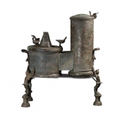 Los 11 Mehrteiliger Nahrungswärmer (Authepsa) aus Bronze, römisch, 1. Jhdt. n. Chr.  Startpreis € 140.000 