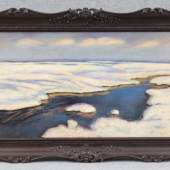 Falat, Julien (Tulig?owy bei Lemberg 1853 - 1929 Bystra bei Bielsko-Bia?a) Gemälde, Öl auf Platte, winterliche Flusslandschaft, Mindestpreis: 	15.000 EUR 