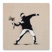 Lot 12. Banksy, Love is in the Art. Est. 4,000,000 - 6,000,000 USD