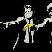 Banksy, Pulp Fiction, screenprint in colours, 2004 (est. £12,000 – 18,000)