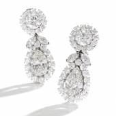 LOT 193 - Pair of diamond earrings (£160,000 - 240,000) II