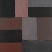 Lot 216 Sean Scully Wall of Light Pink Grey Sky signed, titled and dated 2011 on the reverse oil on canvas 84 5/8 by 74 7/8 in. 215 by 190 cm. Estimate $800,000/1.2 million Sold or $860,000
