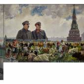 Lot 267 Alexander Mikhailovich Gerasimov Herd On The Collective Farm  Stalin And Voroshilov At The Kremlin, 1958-59, Estimate £80,000 — 120,000