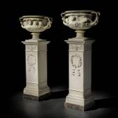 Lot 26 Pair of Marble Vases