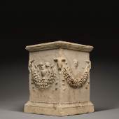 Lot 36 A Roman marble Funerary Altar Inscribed for Julia Lyris 1st century A.D.,  Estimate £45,000-60,000