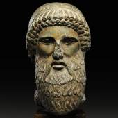 Lot 39 - A Roman Black Marble Herm Head of Hermes, circa 2nd Century A.D, Estimate £35,000-45,000