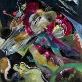 £ 33,008,750 ( $41,620,733 ) (€37,590,301) Estimate Upon Request Private European Wassily Kandinsky ,  Bild mit weissen Linien (Painting with White Lines) , oil on canvas , 1913 *RECORD FOR THE ARTIST AT AUCTION*
