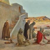 Eugène Girardet (French, 1853 – 1907) Evening Prayers, oil on canvas Estimate £150,000-200,000 / $210,000-280,000