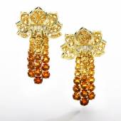 RENÉ BOIVIN Pair of citrine and diamond earrings René Boivin Lot 883, Estimate: CHF 12,000 – 18,000 / US$ 12,000 – 18,000