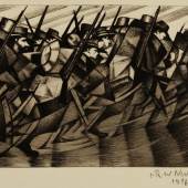 Lot 89 Christopher Nevinson, Returning to the Trenches (Black 9), 1916 (...
