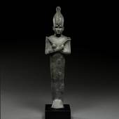 Lot 92 - A Large Bronze Figure of Osiris, 21st22nd Dynasty, 1075-716 B.C. Estimate £50,000-70,000