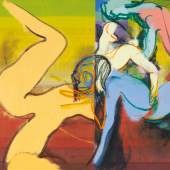 Daniel Richter, Tarifa, 2001 Collection Ken and Helen Rowe, London, © Bildrecht, Wien 2017 Öl auf Leinwand 350 x 280 cm