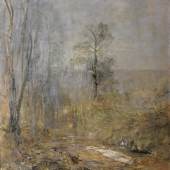  Emil Jakob Schindler, Märzstimmung – Vorfrühling im Wienerwald, um 1884 © Belvedere, Wien 130,5 x 100,5 cm, Öl auf Leinwand