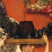 Lawrence Alma-Tadema, The Roman Potters in Britain (Hadrian in England), 1884 Koninklijke Verzamelingen (Royal Collections), The Hague Opus CCLXI (Section A) Öl auf Leinwand 76.2 × 119.4 cm