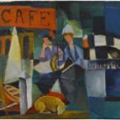 August Macke Zwei Damen im Café, ca. 1913/14 Öl auf Leinwand, doubliert auf Leinwand 46,5 x 62,5 cm Staatsgalerie Stuttgart Sammlung Max Fischer