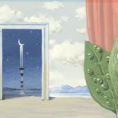  René Magritte  „Le domaine enchanté“. 1953. Gouache auf leichtem Karton. 12,7 × 24,8 cm. EUR 400.000 – 600.000