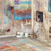 Studio of Mandy El-Sayegh in London, 2021. Photo: Damien Griffiths Mandy El-Sayegh, 