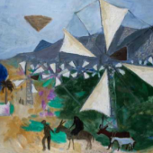Manning Fine Art: Cretan Windmills, Julian Trevelyan (1910-1988)