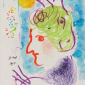 Marc Chagall (1887-1985)  "Peintre au double profil" | 1977 Ergebnis: 103.200 €