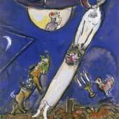 Marc Chagall, Les mariés au ciel (Die Brautleute im Himmel | The Married in Heaven), 1954-1956