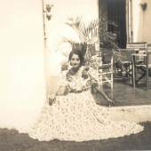 Margarethe Trautenegg auf der Terrasse des Hauses in Havanna, 1940er Jahre Copyright: Sigmund Freud Privatstiftung