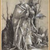 Matthias Grünewald Heiliger im Wald um 1516-19. Kohle, weiß gehöht Wien, Albertina
© Albertina
