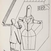 Max Ernst Aus dem Mappenwerk Fiat modes, pereat ars 1919 8 Lithographien (Druck 1970) [Robes], 1919 Je 41,5 x 30 cm Museum der Moderne Salzburg © Bildrecht, Wien, 2015, Foto: Rainer Iglar