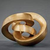 Maximilian Verhas (geb. 1960) Big Rolling Spiral mattierte Bronze, Expl. 2/5 signiert, 2020, WVZ-Nr. 312 100 x 83 x 83 cm 
