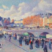 Maximilien Luce, Die Seine bei der Pont Saint-Michel, um 1900, Sammlung Hasso Plattner