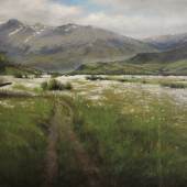 Maxwell Dunlop  -Valley- 100 x 80 cm Oel auf Leinwand  _ oil on canvas  2021
